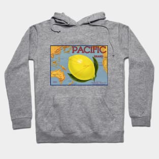 Vintage Pacific Brand Fruit Crate Label Hoodie